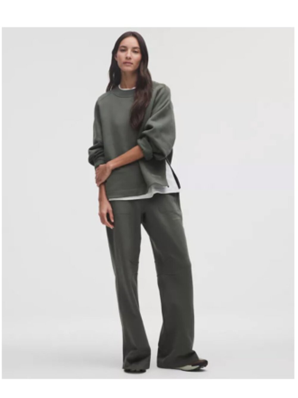 lululemon loungeful crewneck and high rise sweatpant matching set